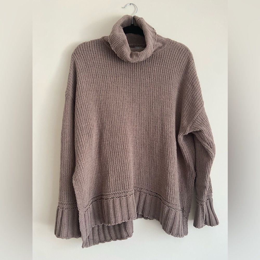 aerie oversized turtleneck sweater